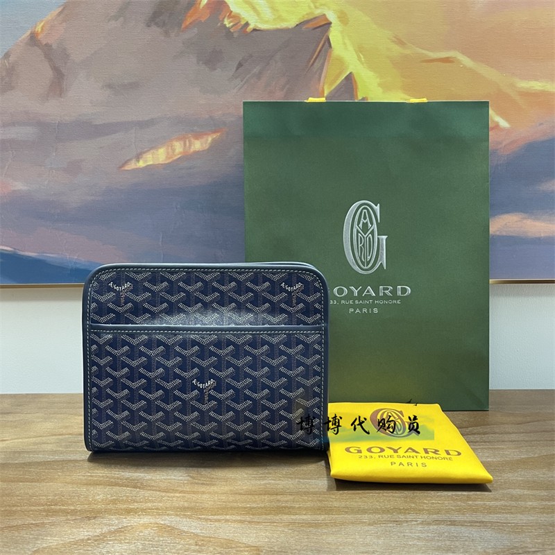 프랑스 구매대행 Goyard/Goya 프린트 세면용품 가방 클러치백 화장품 가방 남성과 여성을 위한 작은 사각형 가방 같은 스타일