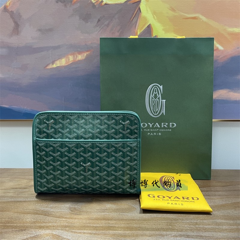 프랑스 구매대행 Goyard/Goya 프린트 세면용품 가방 클러치백 화장품 가방 남성과 여성을 위한 작은 사각형 가방 같은 스타일