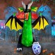 SEASONBLOW 8 FT Fire & Ice Dragon with Wings, 실내 실외 홈 파티 잔디 정원 마당을 위한 풍선 할로윈 장식