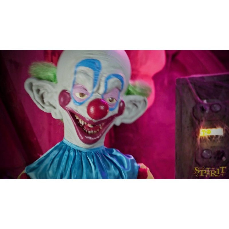 우주 쇼티 애니마트로닉의 영혼 할로윈 킬러 Klowns | 공식 라이센스 | 5피트 높이 | 할로윈 장식 | 공포 장식