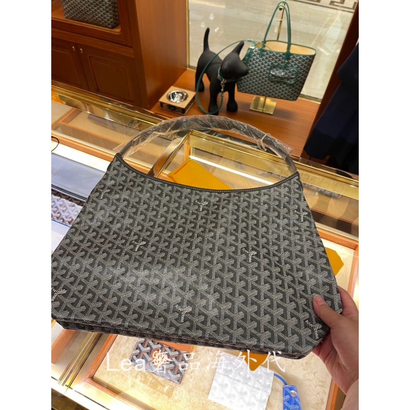 재고 있음 Goyard/Goya 호보 겨드랑이 가방 강아지 이빨 프린트 소형 쇼핑백 토트 여성 가방