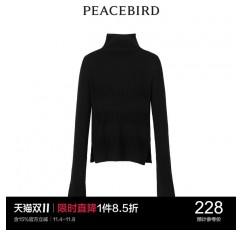 Peacebird A1EBC4457의 해를 위한 새로운 겨울 심리스 모직 바닥 셔츠