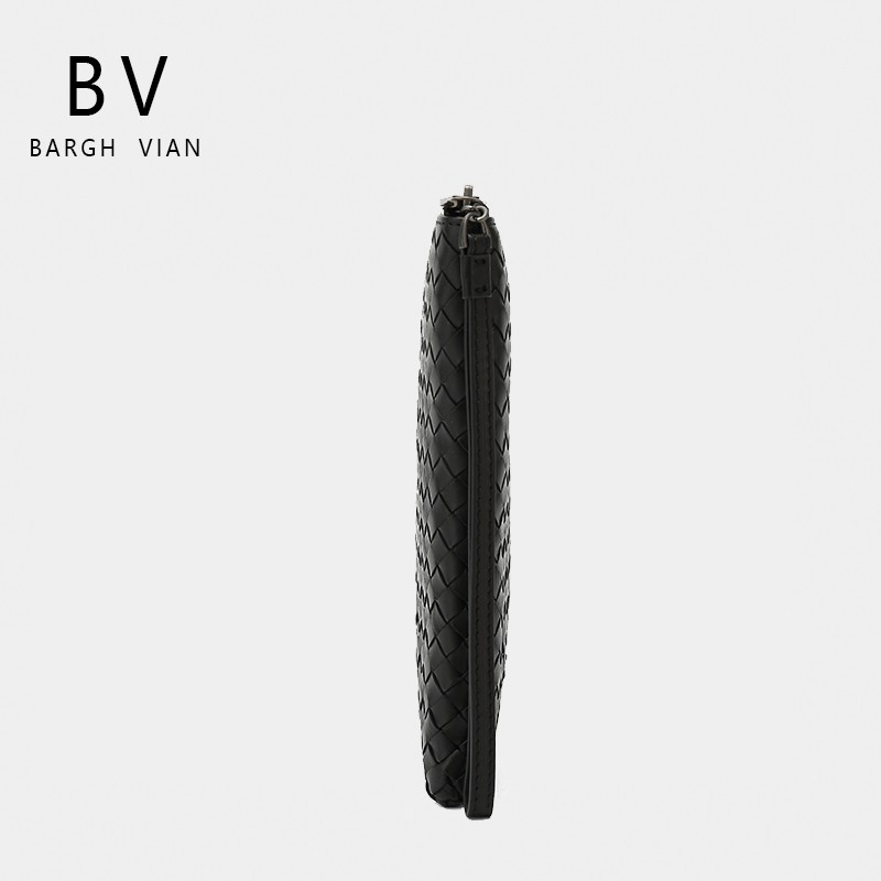 BARGH VIAN BV 정품 태아 소 가죽 핸드백 정품 가죽 클러치 백 짠 봉투 가방 남성용 소형 가방 남성용 가방