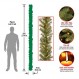 National Tree Company 사전 조명 인공 크리스마스 화환, 녹색, 노우드 전나무, 백색 조명, 플러그인, 크리스마스 컬렉션, 9피트