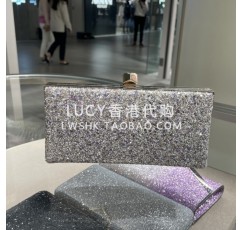 가격 할인 할인! LUCY 홍콩 구매 지미추 패셔너블한 메탈 버클 스플라이스 글리터 클러치백