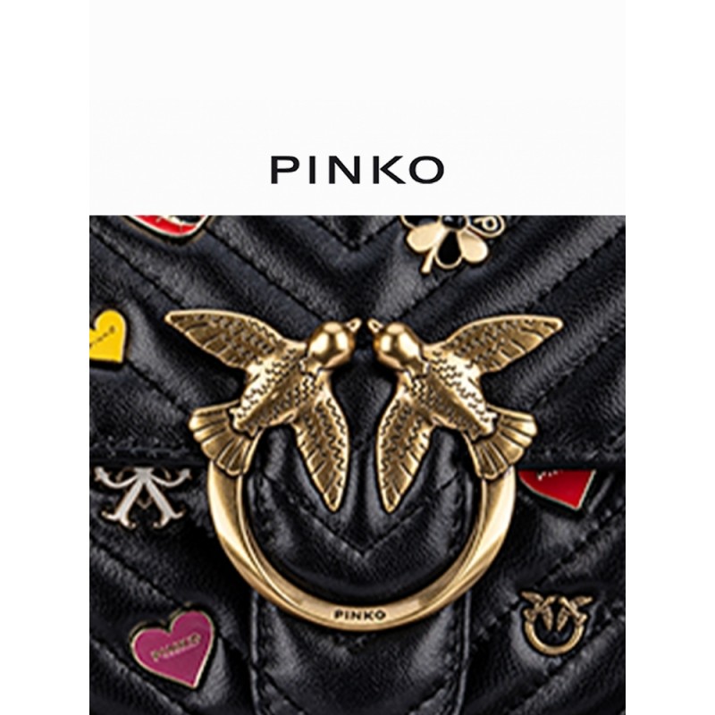 [핫셀추천] PINKO2023 클래식 누빔배지 버드백 제비백 100044A125