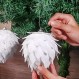 크리스마스 공 장식품, 4pc 세트 크리스마스 트리 장식 흰색 Pinecone 공 홈 인테리어 웨딩 파티 장식