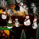 눈사람 크리스마스 트리 장식품 장식 크리스마스 트리 나무 교수형 장식품 겨울 눈사람 크리스마스 트리 장식용 끈이 있는 장식품 크리스마스 휴일 파티 호의 용품 (72)