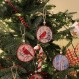 9 조각 추기경 새 크리스마스 트리 장식품 레드 추기경 크리스마스 트리 장식 공예 기념 선물에 대 한 나무 조각을 그렸습니다.