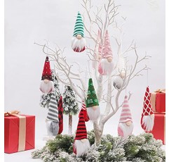 그놈 크리스마스 장식품 3개 세트, 크리스마스 트리 장식품 Tomte Xmas Santa Gnomes 봉제 인형 장식 크리스마스 파티 익명의 Gnomes 산타 엘프 장식품 휴일 장식 홈 장식(핑크 Gnomes)