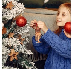 야자나무 장식품(3.25인치) – 올리브 나무 크리스마스 장식품 크리스마스 트리 장식 – 매달린 야자나무 장식 – 공정 무역 수제 장식품 – 작은 크리스마스 트리 장식품