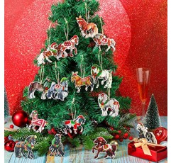 조마 말 크리스마스 장식품 크리스마스 트리를 위한 나무 말 장식품 교수형 말 크리스마스 장식 농가 말 크리스마스 장식 크리스마스 트리를 위한 장식 말 연인 선물 (40)