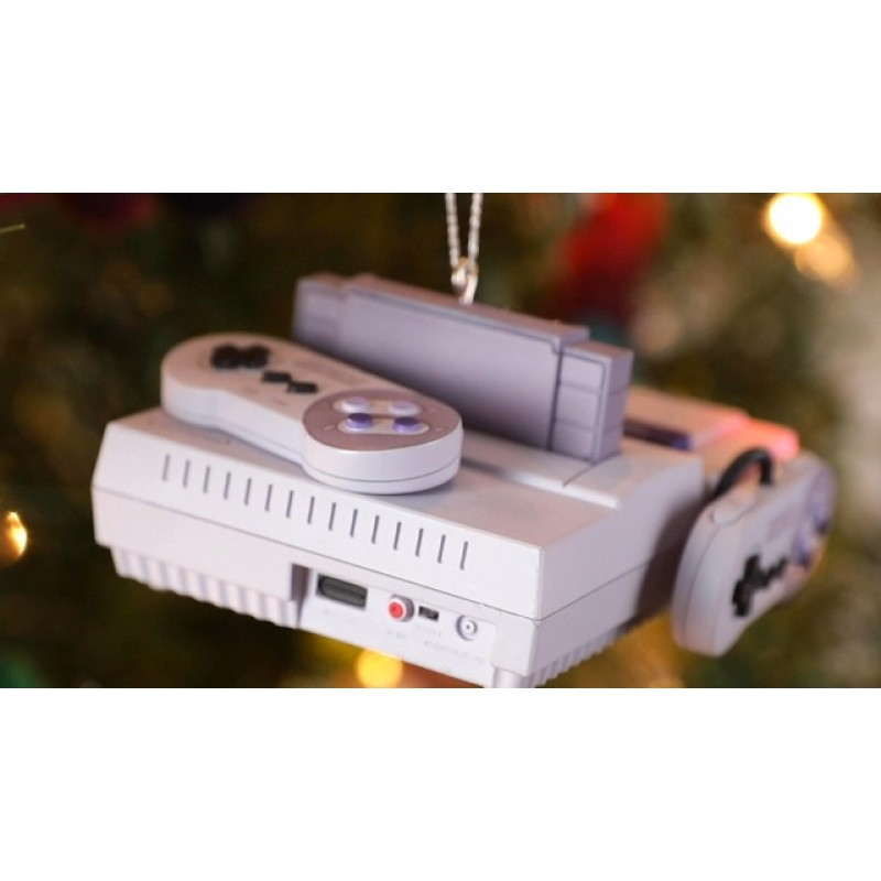 홀마크 기념품 크리스마스 장식, 닌텐도 슈퍼 닌텐도 엔터테인먼트 시스템 콘솔, SNES 라이트 앤 사운드