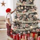 크리스마스 트리 공 장식품을 포함하여 94 조각 크리스마스 트리 장식 세트 크리스마스 반짝이 포인세티아 꽃 장식 반짝이 열매 줄기 크리스마스 휴일 웨딩 장식 (샴페인 골드)