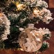 Dorinta 수제 골동품 구출 성경 유리 글로브 크리스마스 장식품 - 신앙의 매력이 있는 나무 장식 - 집, 방, 사무실, 교회를 위한 걸이 액세서리 - 친구, 가족, 목사를 위한 독특한 선물