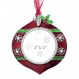 GUOER 3PCS 크리스마스 트리 장식품 세트 휴일 기념품 선물 홈 장식 크리스마스 장식 크리스마스 선물 펜던트 2" 사진 프레임 삽입 포함(빨간색 및 녹색 2023)