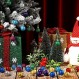 80 Pcs 크리스마스 공 미니 반짝이 공 여러 가지 빛깔의 크리스마스 공 장식 크리스마스 공 트리 장식 크리스마스 트리를위한 미니어처 공 웨딩 파티 휴일 장식, 8 가지 색상 (반짝이 공)