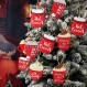 36 PC 크리스마스 핫 코코아 장식 크리스마스 장식 컵 핫 초콜릿 크리스마스 핫 코코아 컵 나무 장식품 크리스마스 커피 바 장식품 크리스마스 트리 홈 가든 (눈송이)