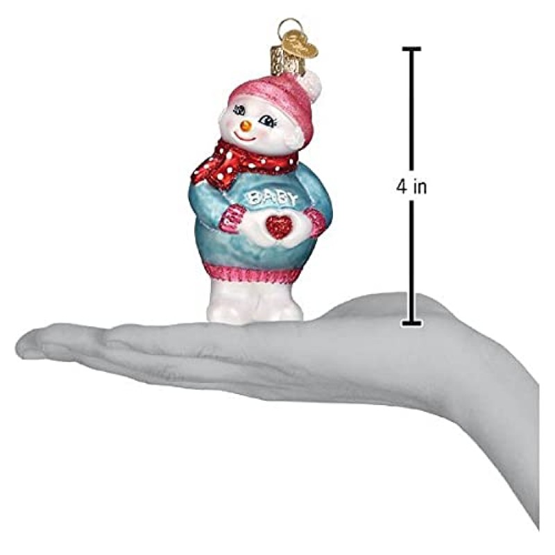 올드 월드 크리스마스 장식품 크리스마스 트리를 위한 기대하는 Snowlady 유리 불어 장식품