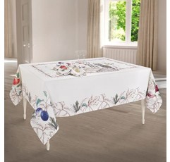 Avanti Linens Spode Portmeirion - 식탁보, 자연에서 영감을 받은 홈 데코(자연의 풍요로움, 60