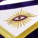 MASONIC GRAND LODGE MASTER MASON 100% 양가죽 앞치마와 체인 칼라 핸드메이드