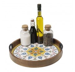 Mikasa Vella Lazy Susan 서빙 트레이, 16인치의 Gourmet Basics