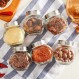 WFHTU 6 Pcs 주방 용품 180ML 유리 봉인 된 캔/식품 저장 용기 향신료 차 콩 사탕 보존 병