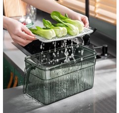 DHDM 플라스틱 식품 저장 용기 주방 상자 냉장고 국수 멀티 곡물 항아리 홈 과일 (색상 : D, 크기 : 30 * 15 * 15cm)
