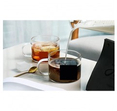TAMNAN 마시는 컵 내열성 핸들 플러스 대용량 차가운 음료/커피/주스 유리 컵