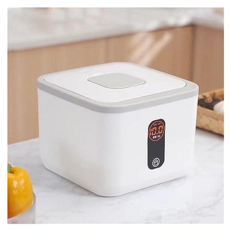 10kg 쌀통, 가정용 밀봉 쌀 용기, 밀가루 저장 용기, 쌀 저장 용기, 25파운드 쌀 디스펜서, 개밥 저장 용기, 전곡류에 적합, 애완동물 사료
