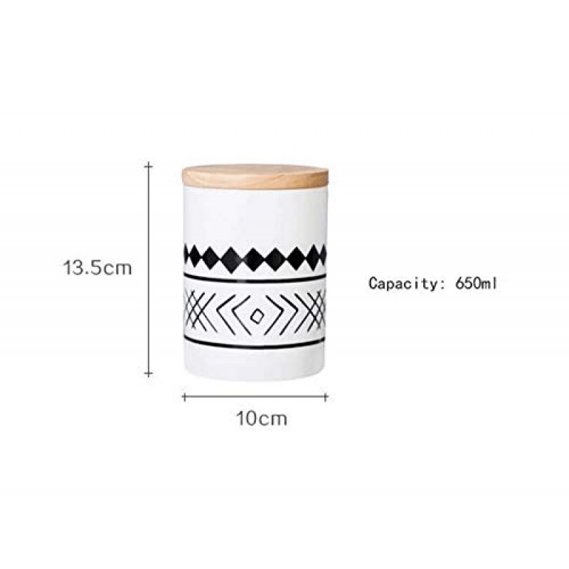 HOLPPO 커피 용기 세라믹 저장 밀봉 탱크, 커피 콩, 커피 분말 저장 탱크, 가정용 장식 식품 저장 탱크, 콩, 견과류, 커피 콩에 적합