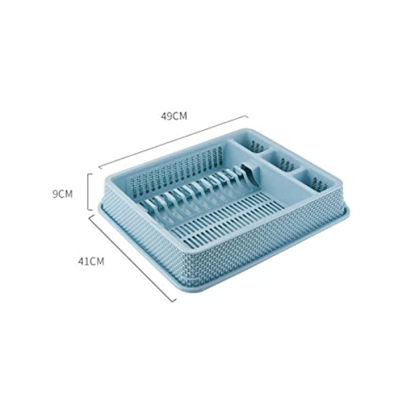 MAYNUO 건조 랙, 가정용 주방 배수 접시 랙 다기능 접시 및 젓가락 보관 랙 랙 (색상: 베이지)