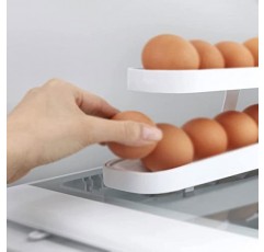 TARFIC 계란 컨테이너 1 Pc 가정용 계란 보관 상자 냉장고 계란 유통 롤링 계란 랙 바구니 컨테이너 분류기 트레이