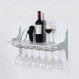 와인 랙 벽걸이 형 단단한 나무 거꾸로 된 가정용 와인 잔 홀더 와인 병 보관 랙 사용 가능 주방 레스토랑 바 와인 셀러 (크기 : #1) (#1)