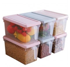 DOUBAO 크리에이티브 주방 냉장고 보관 및 분류 상자, 플라스틱 생활 실용 기기, 선물, 가정 용품 (색상 : D)