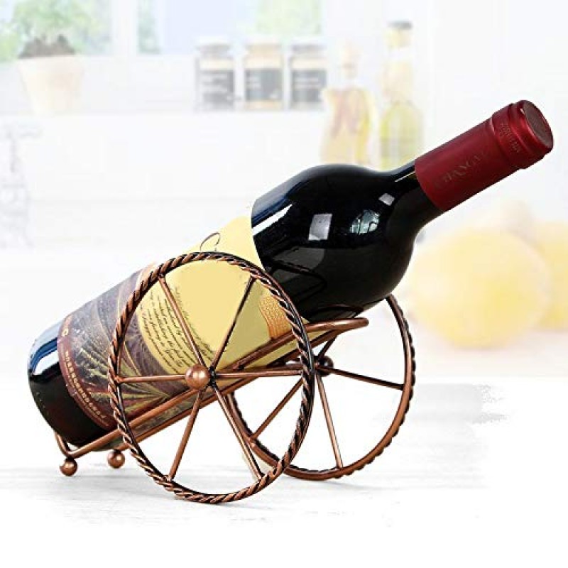 LIRUXUN 도금하기 쉬운 와인 랙, 가정용 주방 바 액세서리, 실용적인 와인 랙, 와인 병 장식 디스플레이 랙 및 선반