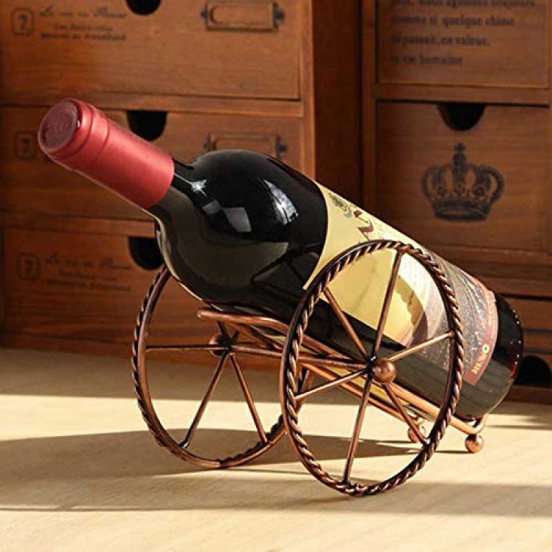 LIRUXUN 도금하기 쉬운 와인 랙, 가정용 주방 바 액세서리, 실용적인 와인 랙, 와인 병 장식 디스플레이 랙 및 선반