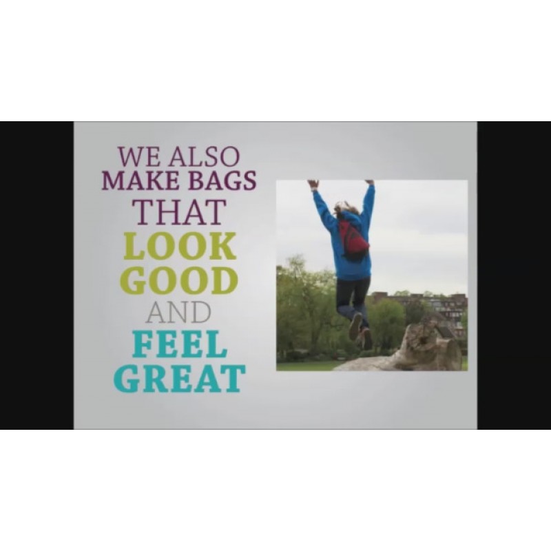 AmeriBag 헬시 백 백 Love My Life 마이크로파이버 스몰
