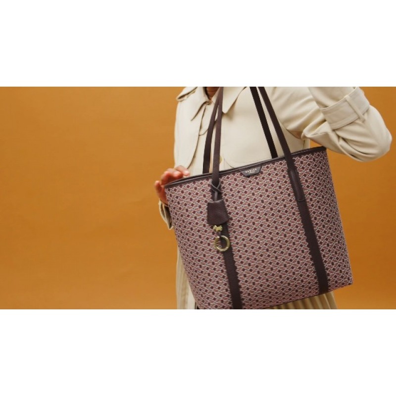 RADLEY 런던 박물관 스트리트 - 가보 - 대형 오픈 탑 토트