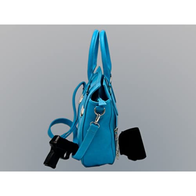 Goson Conceal Carry Tote Bag - 여러 개의 포켓, 크로스바디 스트랩, YKK 지퍼가 있는 여성용 대형 & 패셔너블 지갑