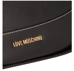 Love Moschino 블랙 가죽 버킷 핸드백 토트