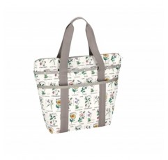 LeSportsac Garden Grows Everyday 지퍼 토트 핸드백/여행 가방, 스타일 3867/컬러 E701, 로맨틱한 꽃, 쥬시 스트로베리 & 초록빛 그리너리, 식물원의 아름다움이 부활을 불러일으킵니다