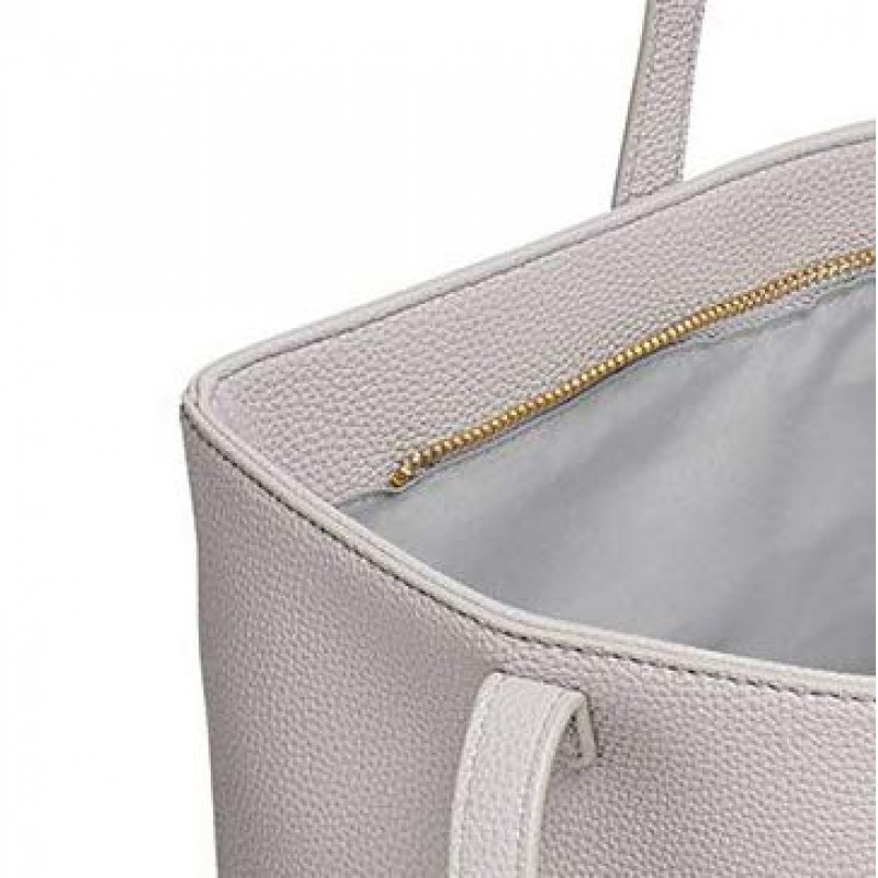 KATIE LOXTON Layla 여성 비건 가죽 지퍼가 달린 숄더 토트 백