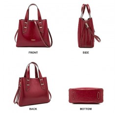 여성 가죽 핸드백 지갑 레이디 작업 토트 숄더 백 탑 핸들 가방 Satchel Carryall Ladies Pocketbooks