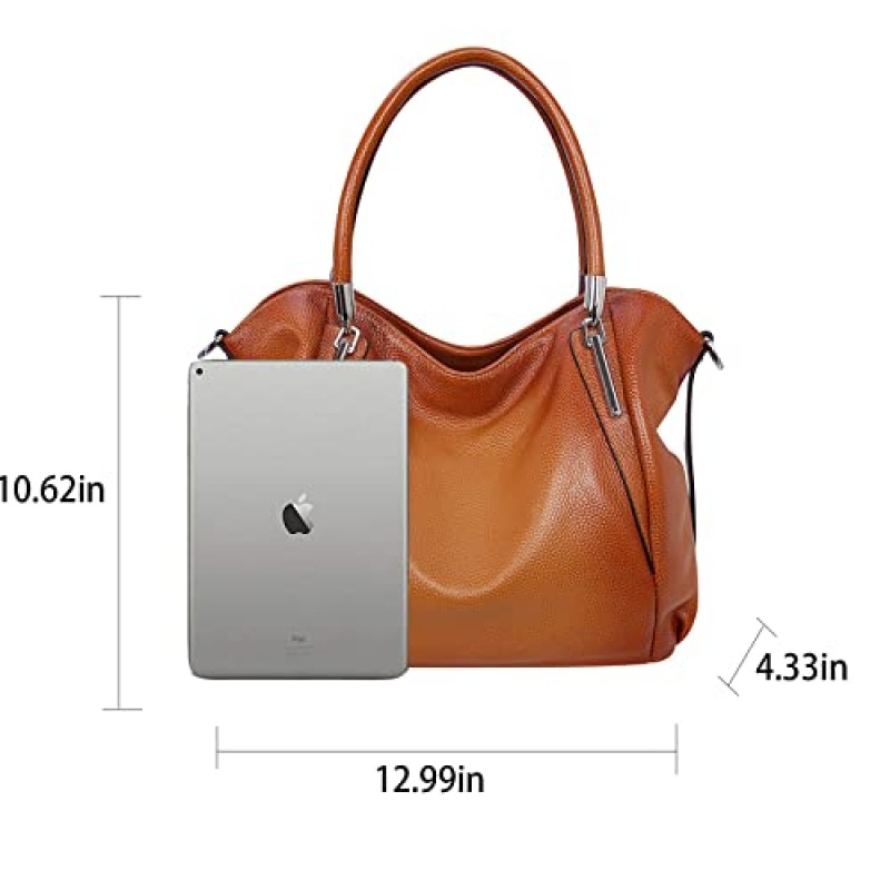 HESHE 여성용 정품 가죽 지갑과 핸드백 토트 탑 핸들 숄더 호보 백 Satchel Ladies Crossbody Bags