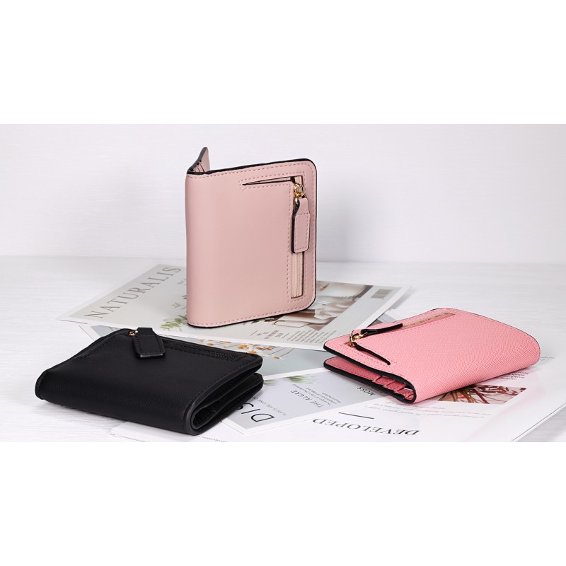 Toughergun Womens Rfid Blocking Small Compact Bifold 럭셔리 정품 가죽 포켓 지갑 ID 창이있는 여성용 미니 지갑