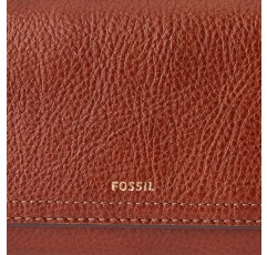 Fossil 여성용 로건 가죽 RFID 차단 플랩 클러치 지갑