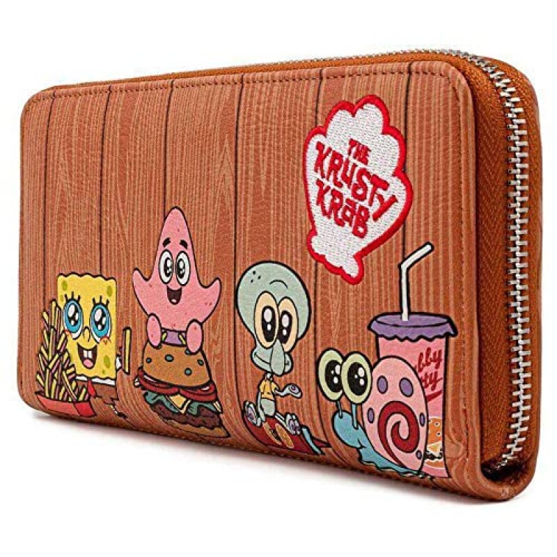 Loungefly x Nickelodeon SpongeBob SquarePants Krusty Krab Group 지퍼 지갑