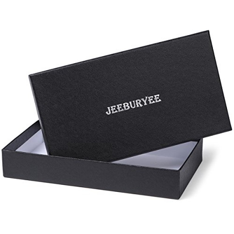 JEEBURYEE 여성용 정품 가죽 신용 카드 소지자 RFID 롱 지퍼 지갑 지갑