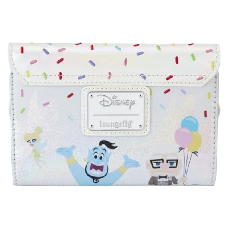 Loungefly Disney 100주년 축하 케이크 플랩 지갑